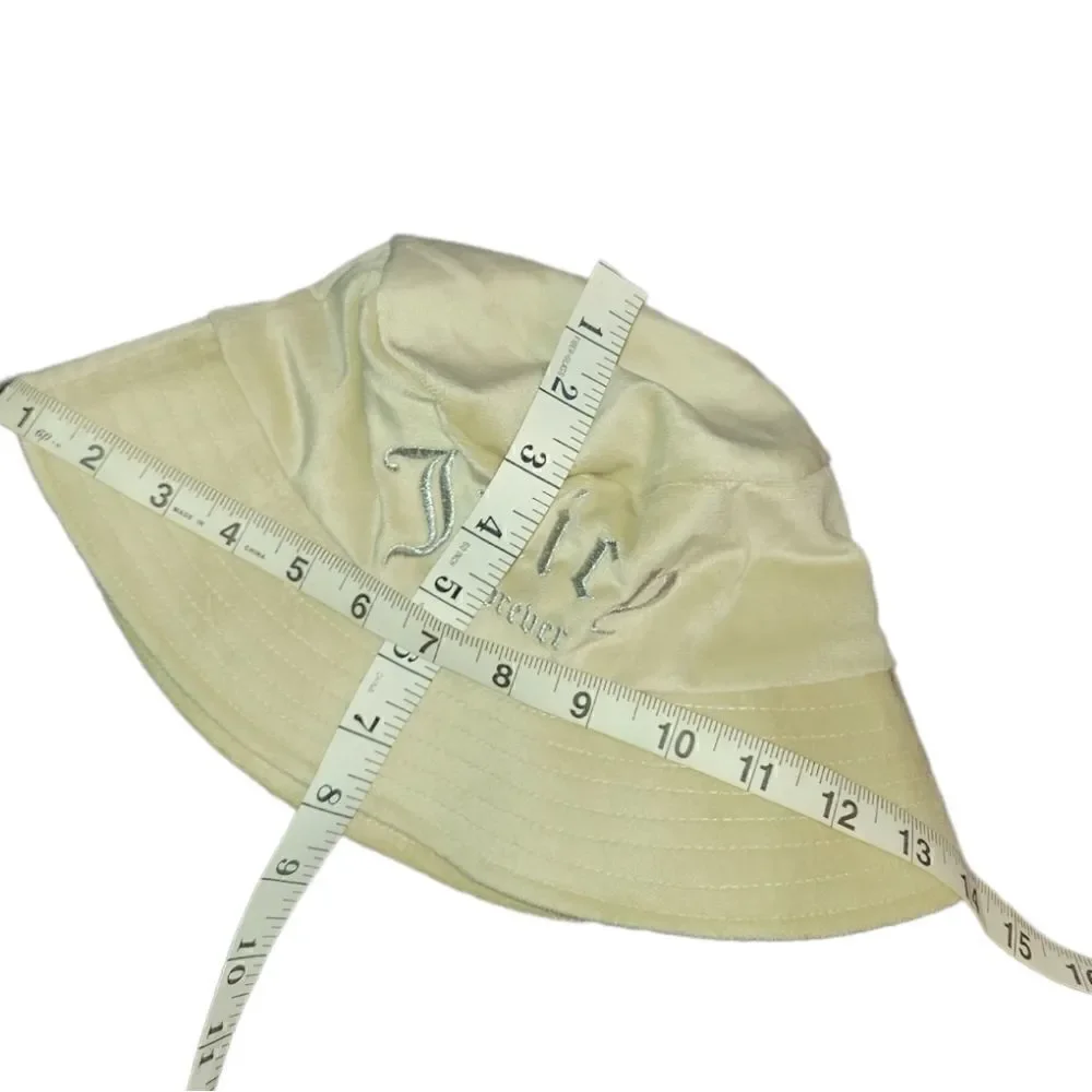 NWOT Juicy Couture X Forever 21 Velour Bucket Hat Beige